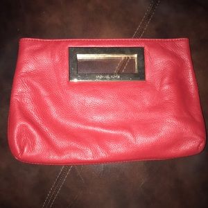 Red MK clutch purse